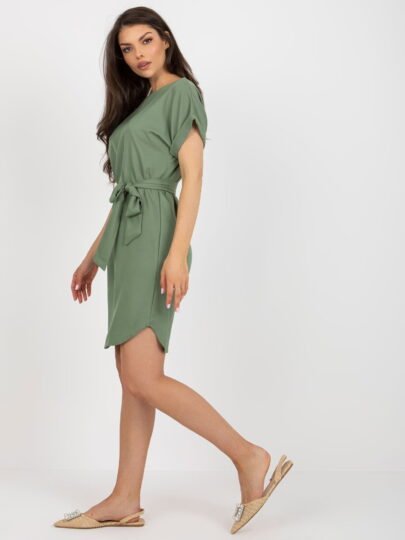Rochie Kaki cu Bretea Legată