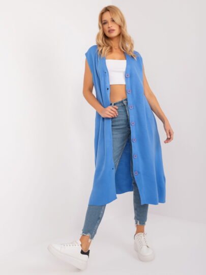 Rochie  Tricotata Simpla Albastra Marime Universala
